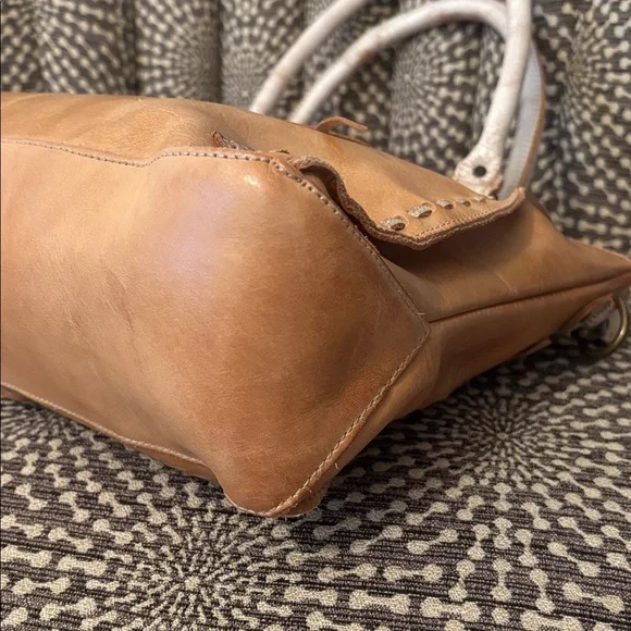 Bed Stu Rockababy Leather Cashew Rustic Nectar Lux Satchel Bag - Picture 13 of 16